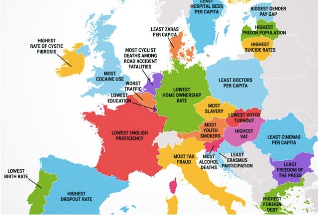 países europa - Cambio Euro Dolar